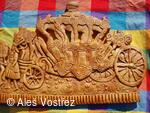 Císařský kočár - dřevěnou formu na perník vyřezal Aleš Vostřez